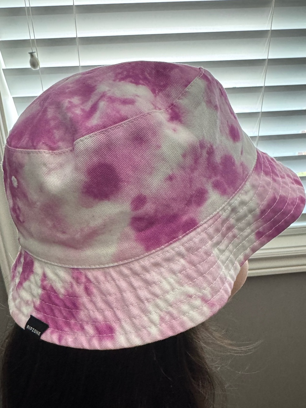 Kids Tie-Dye Pink/Purple/White Reversible Bucket Hat - Ripzone Size-OS